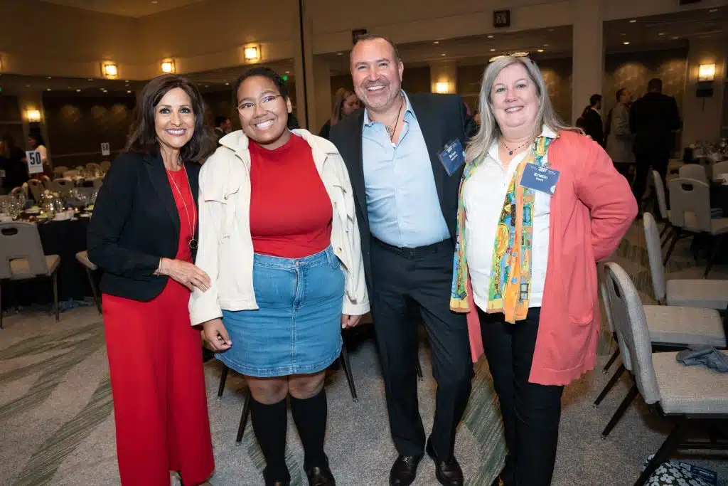 Anne Trujillo (first from left) with other DSF friends and Kristin Stork (last from left).