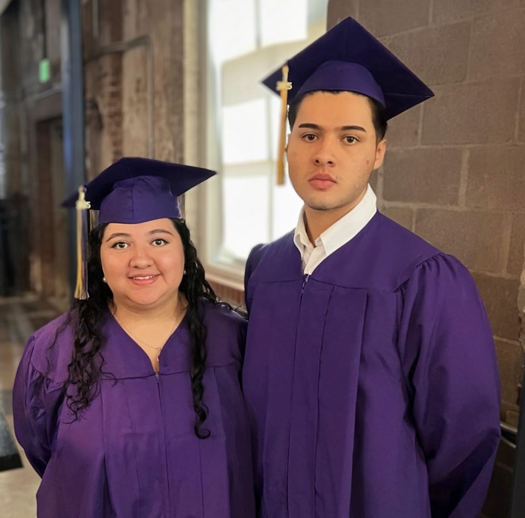 Clara and Diego Fierro-Rayas at the CCD graduation