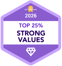 Top 25% for Strong Values
