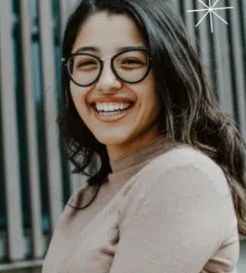 DSF Scholar Odalis smiling at the camera.