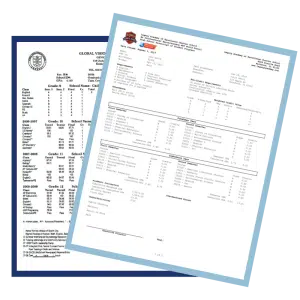 gather your high school transcripts