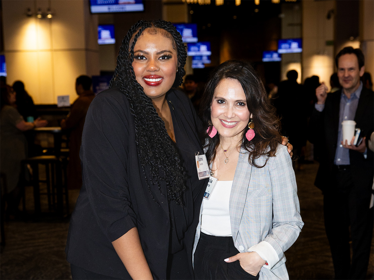 Dahni Austin and Marcia Romero pose at a DSF event in 2025