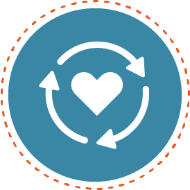 heart icon indicating recurring gift